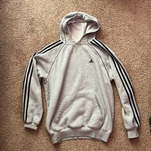Gray and black adidas sweatshirt